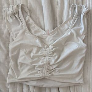 FP Movement by Free People white breathe deeper crop